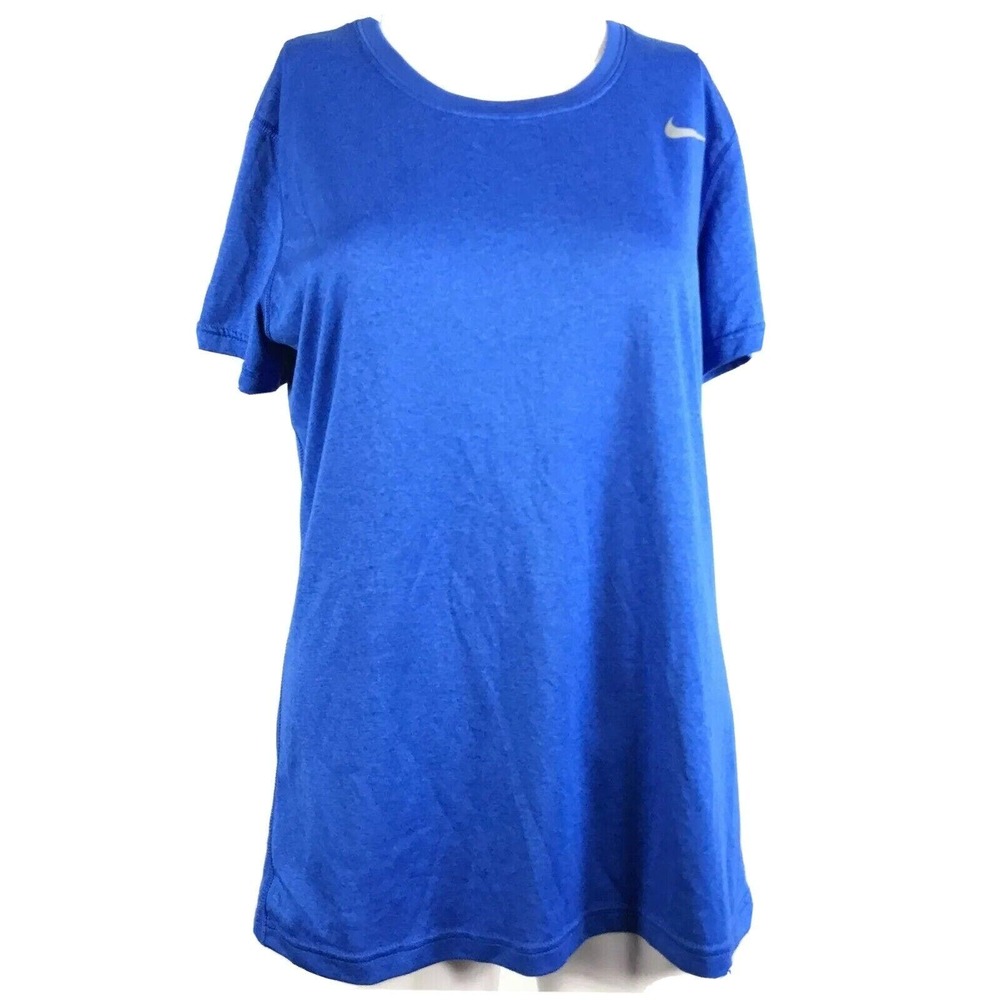 Nike Dri-Fit Top Womens Sz M Knit Athletic T-Shirt Running Workout Gym Stretch
